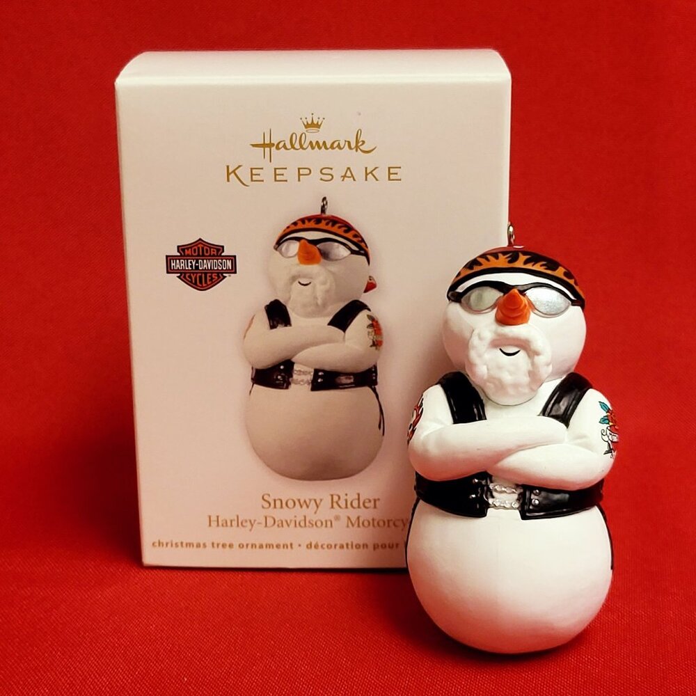 Hallmark Christmas Ornament Snowy Rider Harley Davidson Motorcyles 2012